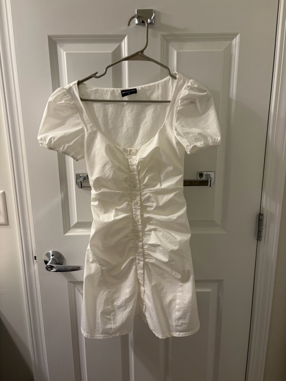 White fox white dress. So cute just did not fit me in the top. Size xs